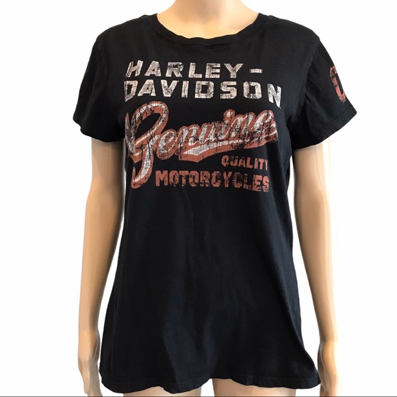 Harley Davidson women’s black shirt sleeve shirt M